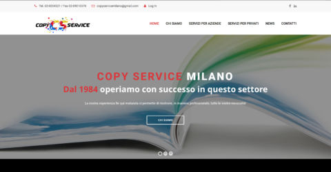 Sito web Copy Service Milano