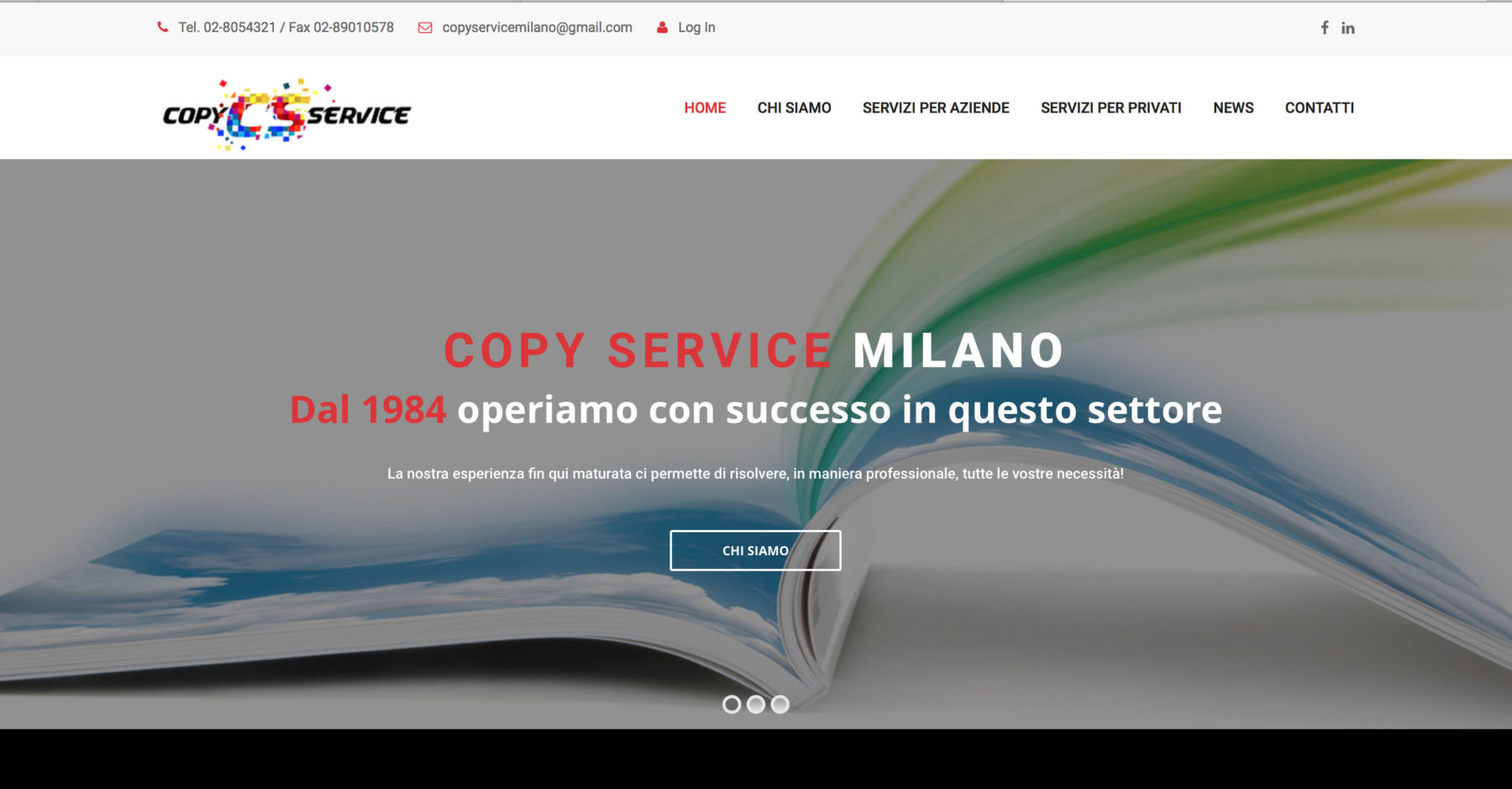 Sito web Copy Service Milano